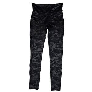 SPANX Black Camouflage Leggings